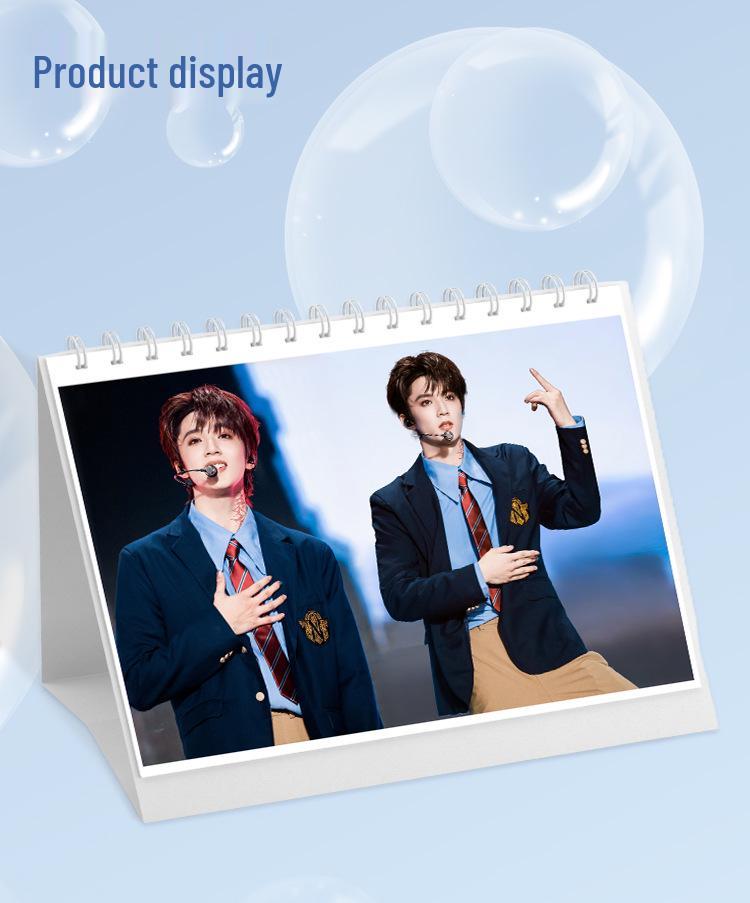 Liu Yaowen 2026 Star Photo Desktop Calendar - Monthly Creative Display