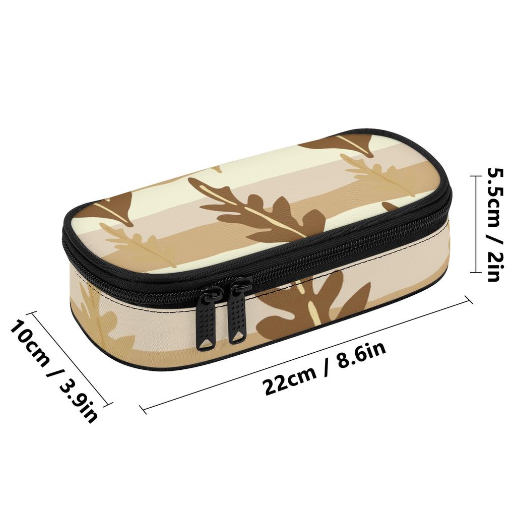 Pencil Case High Capacity Zipper Closure 300D Polyester with Main Compartment Mesh Pocket and Pen Slots for School and Study