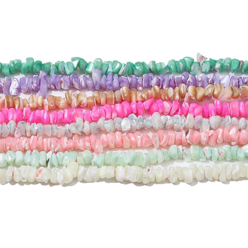 110PCs Natural Colored Horseshoe Snail Irregular Shaped Piece For DIY Necklace Bracelet Earrings Jewelry Making