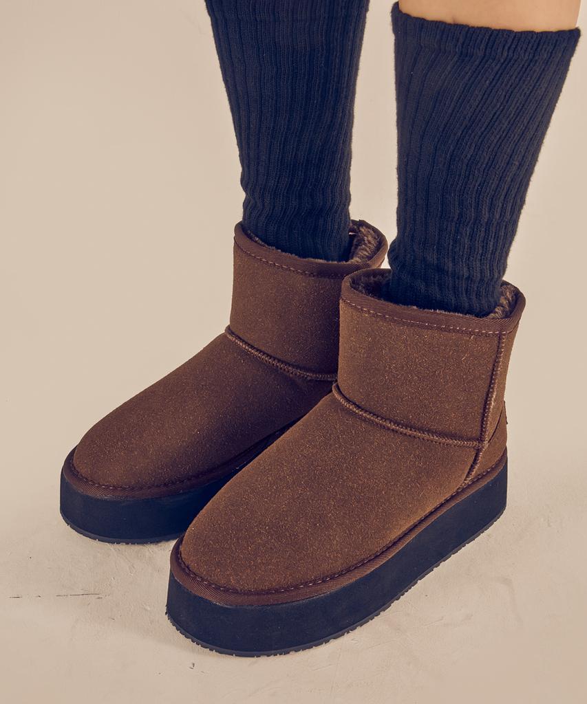 Customade Woman 4Cm Platform Winter Fur Boots Evelyn (Cw0083Db)