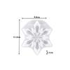 Snowflake Pattern Multipurpose Resin Mold Jewelry Making Tool for Pendant Casting Silicone Mould DIY Crafts Christmas Ornaments