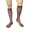 Men Thin Business Dress Socks Stretchy Nylon Sheer Knee Highs Dress Socks Over the Calf Dress Socks Sheer Casual Socks