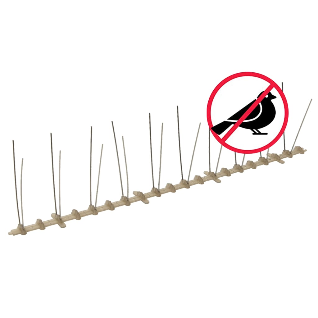 20 Piece Bird Deterrent Spikes Set 10 M Plastic Double Row