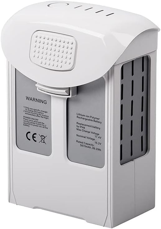 

5870mAh Phantom 4 Series Intelligent Flight Battery for Phantom Phantom 4 Phantom 4 Pro and Phantom 4 Advanced Replacement High-Capacity 4, Pro, V2.0,