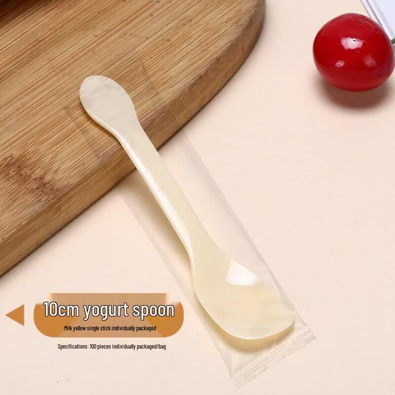 ZISIZ Disposable Plastic Tasting Spoons