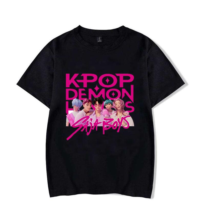 K-Pop Demon Hunters Saja Boys Printed T-Shirts Women Men Short Sleeve Funny Round Neck Tee Shirt Casual Summer Tops