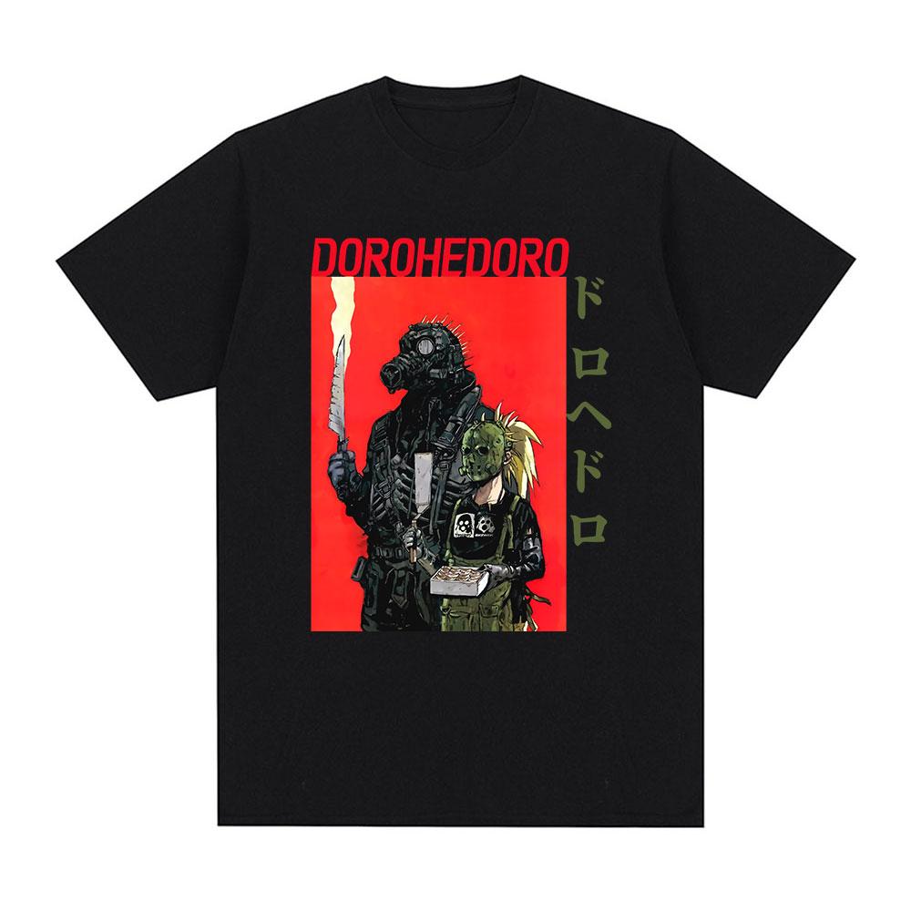 Anime Dorohedoro Kaiman T Shirt Gothic Manga Graphic Print T Shirts Men's Fashion Casual Cotton Oversized T-shirt Streetwear