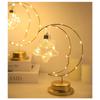 Lumières décoratives de Noël, ornements d'intérieur en forme de lune de fer, veilleuses, lumières de style cadeau d'anniversaire