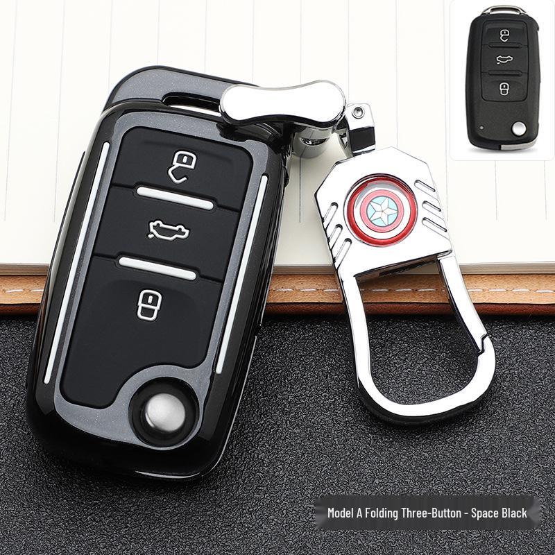 Volkswagen Key Case: Stylish Design with Buckle & Personalized Decoration