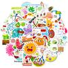 50 Biomedical Stickers New Product Biology Laboratory Children's Picture Recognition Puzzle Science Stickers