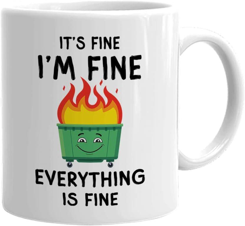 

ВСЕ ХОРОШО Собака-помойка Собака Керамическая кофейная кружка Чашка для воды Огонь 301-400ml