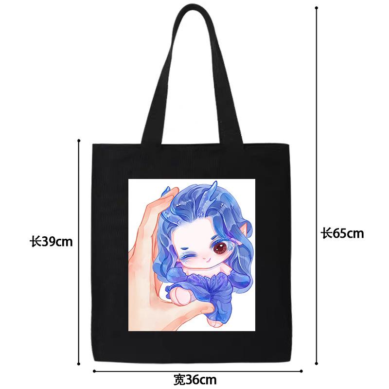 Nezhas Teufelskind Freches Meer Aobing Ausdruckspaket Niedlicher CP Avatar Canvas-Tasche Student Große Kapazität Umhängetasche Explosion