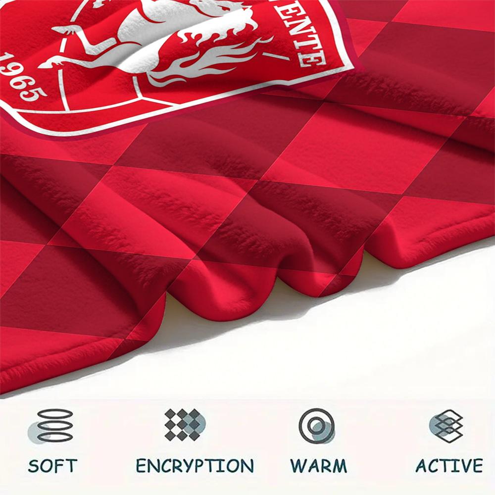 Football Club Twente Flannel Blanket, High quality Comfortable for All Seasons, Home Decor, Warmth and Comfort