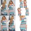 Womens Casual Cotton T Shirt Loose Fit Fashion Shirt Long Sleeve Top For Daily Wear
