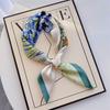 Elegant Korean Style Silk Scarf: 70cm Versatile Thin Square for Women's Neck Protection
