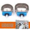 Stainless Steel Rabbit Water Bowl Farm Rabbit Automatic Drinker Rabbit cage fix cup Raising Fox Mink Drinking Bowl 1 Pcs
