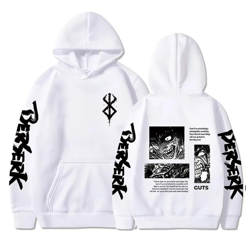 European-Sized Berserk Anime Streetwear Hoodie - Autumn/Winter Cotton Sweatshirt.