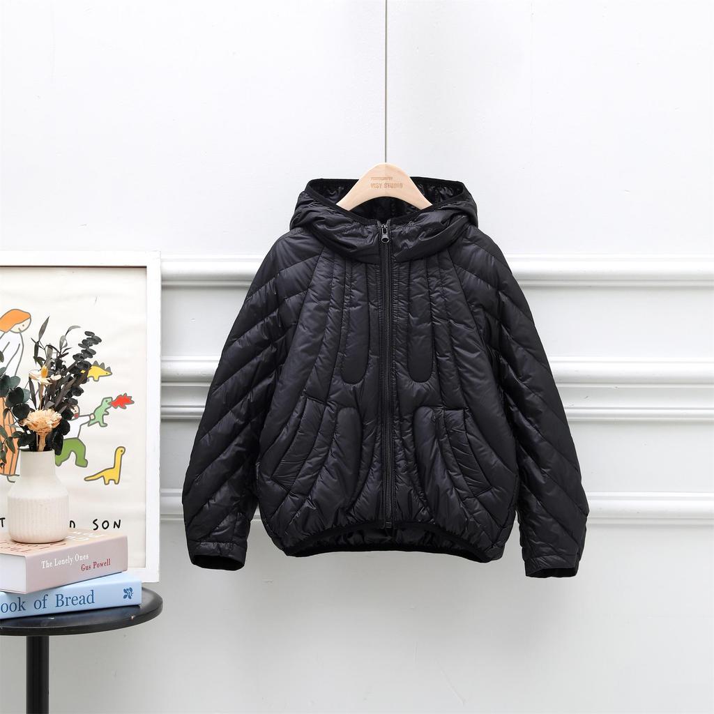 New 2025 Girls' Fashion Winter Coat - Hooded, Thick, 90% White Duck Down Jacket