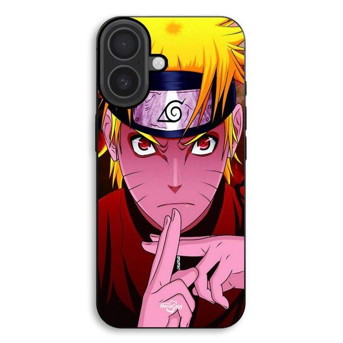 Coque de téléphone - MANIACASE - iPhone 17 - Silicone TPU - Noir - Naruto main croisée