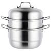 28cm 3-Tier Stainless Steel Steamer & Soup Pot