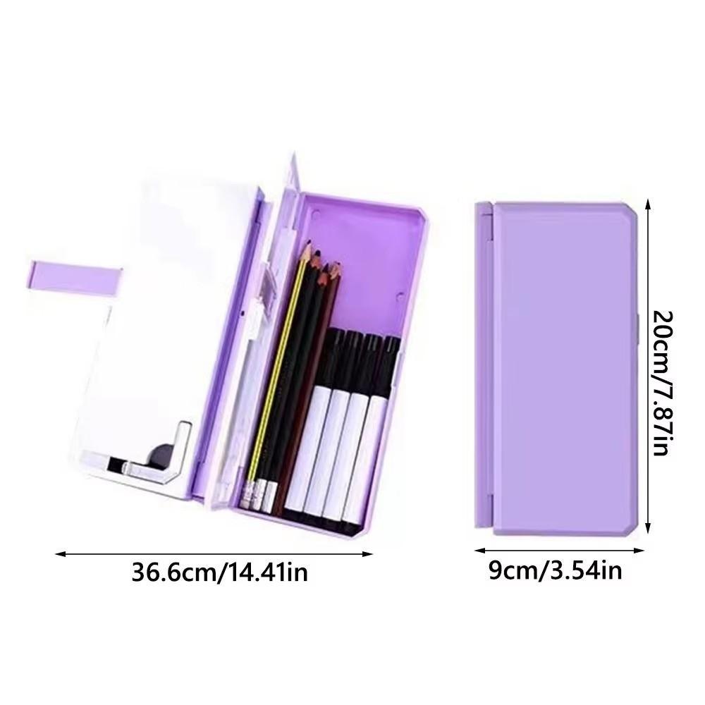 Multifunctional Reading Stand Pencil Case Double-Layer Multi-Functional Pencil Case Classroom