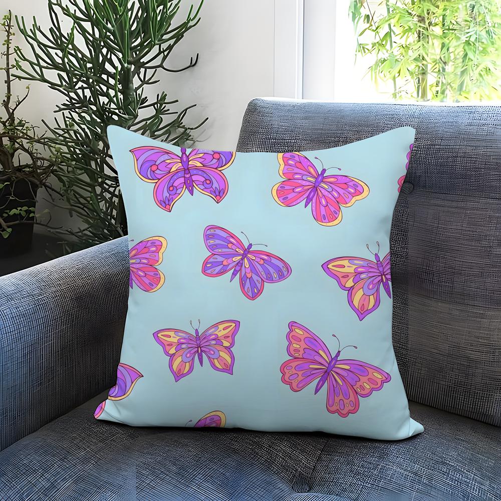 butterfly Cushion Cover Comfortable Reversible Pillow Cover Ideal for Car Sofa Bedroom  Beyond