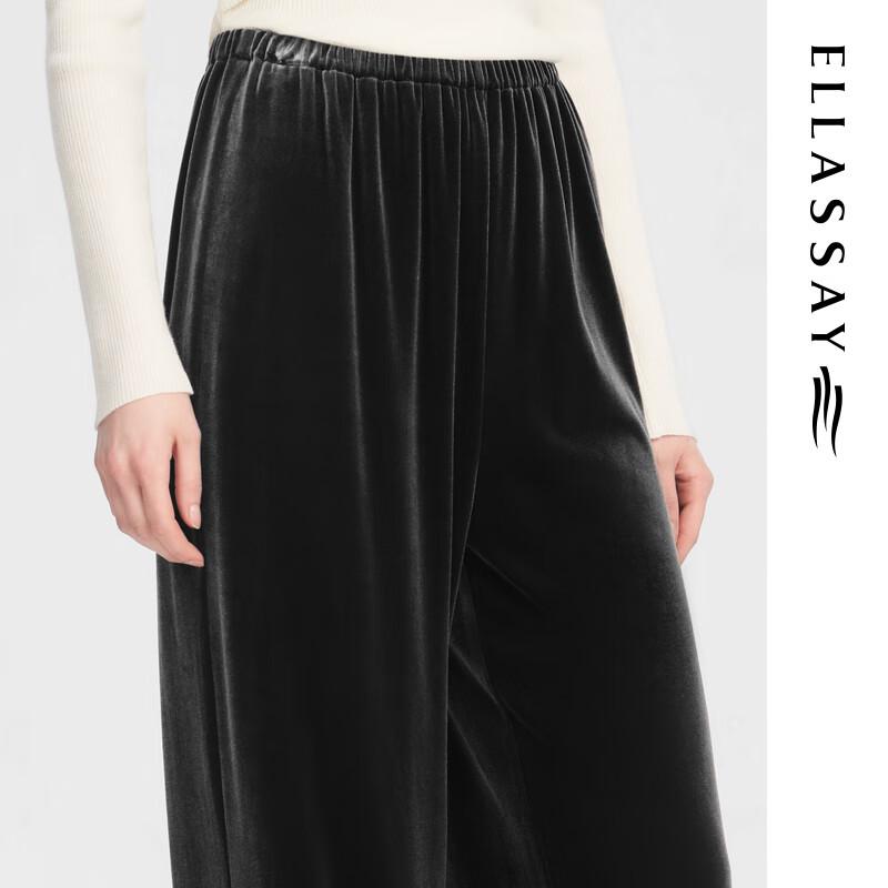 ELLASSAY Women's Elegant Loose Wide-Leg Straight Casual Pants