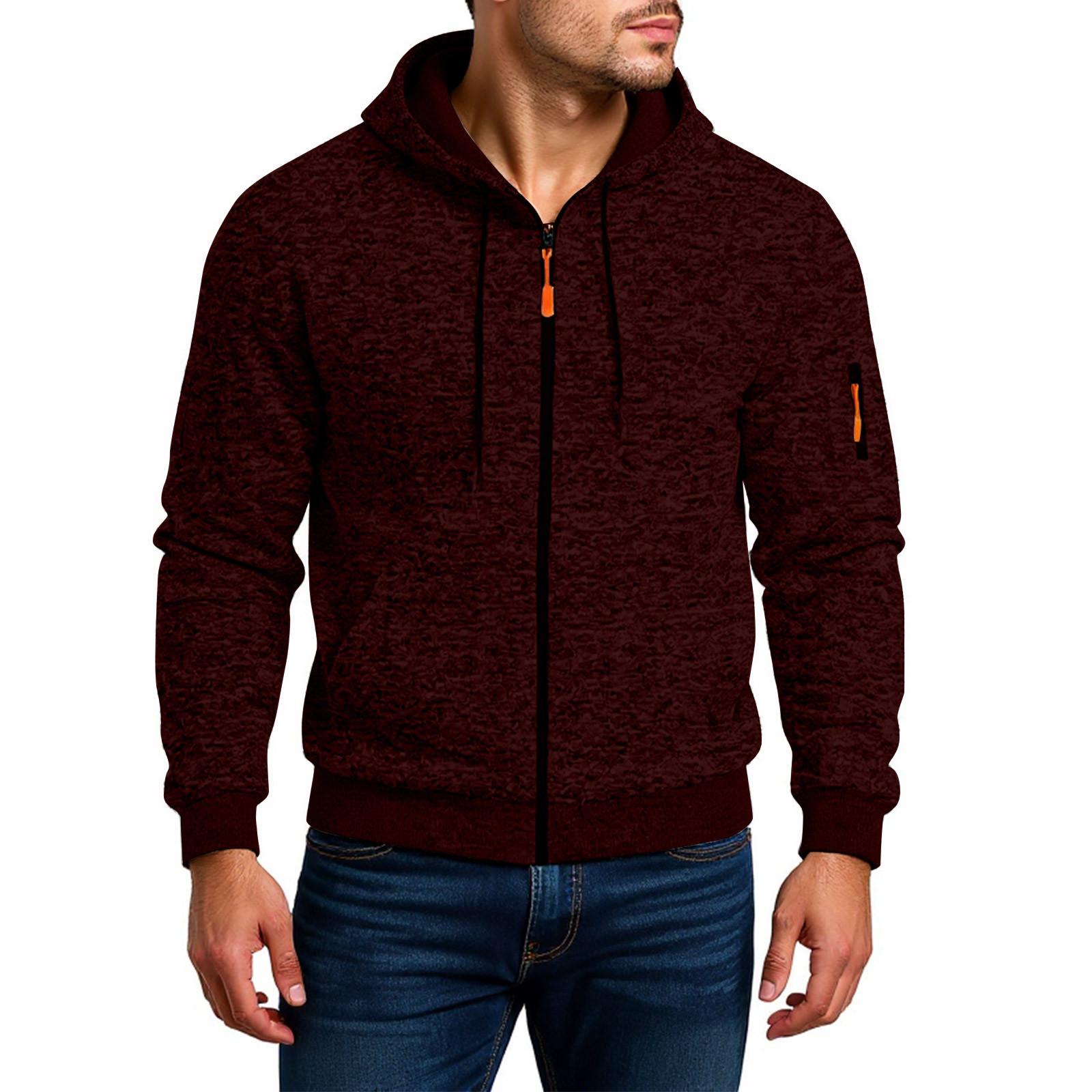 

Спортивный костюм с капюшоном, унисекс, одежда для бега, пуловер с длинными рукавами, толстовка с капюшоном M винный