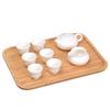 Bamboo tray bamboo tea tray Japanese bamboo tray rectangular snack tray round tea set fruit tray wooden trays
