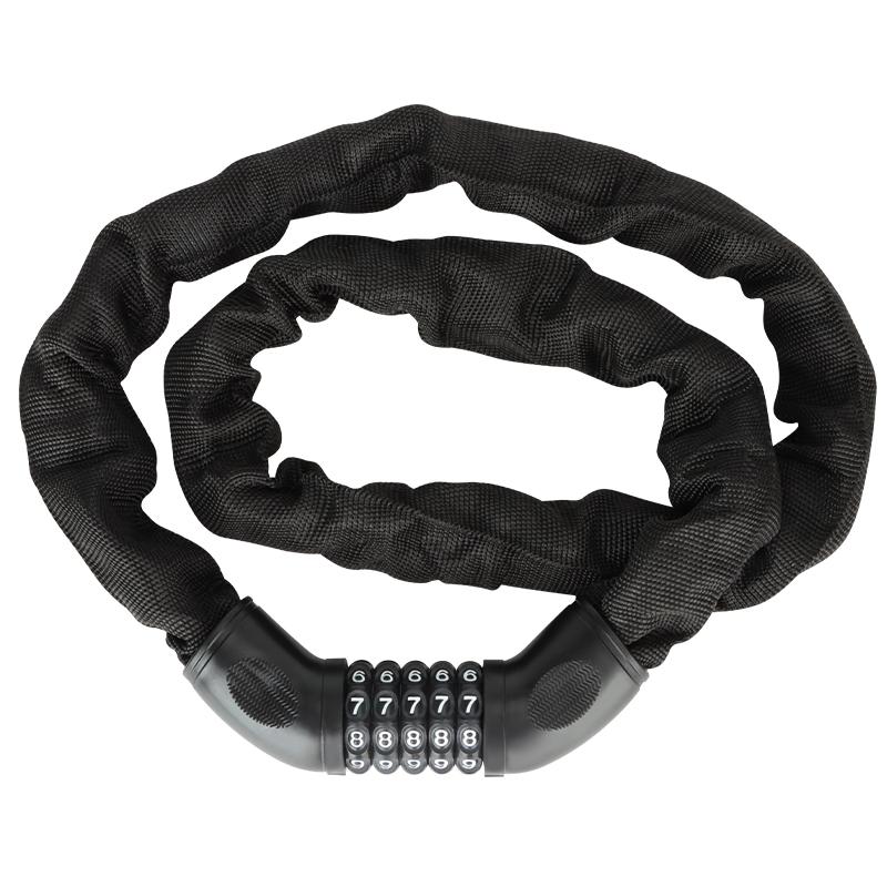 Bicycle Accessories Safety Heavy-Duty Anti-Theft Portable 120cm Bike 5-In-1 Combination Chain Password Lock
