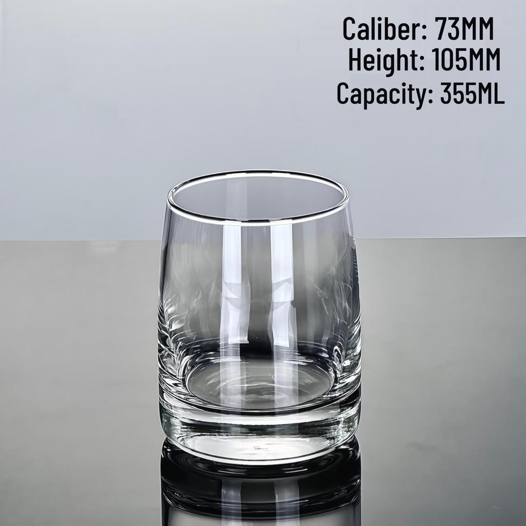 Whiskey, Liquor, and Coffee Glasses: Thick-Bottomed Ice Hockey Water Cup by Qixian Glassware