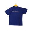 Vintage 90s 1997 Titanic Spell Out Big Logo American Epic Romance Disaster Film Movie Rap Tees Streetwear Icon Hip Hop Style Promo T-shirts