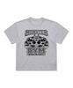 KOREAMONSTER Km23 Monster Power Strength Oversized Short Sleeve T-Shirt Melange Gray