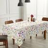 Vintage Floral Washable Tablecloth Soft Brushed Decorative Table Cover for Kitchen Dining Home Party Wedding Furniture Protection Home Decor