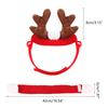 Festive Pet Antler Headband +Scarf Set Dress Up Your Furry Friend! Christmas Photo Props for Dogs and Cats Accessories