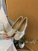 French bow shallow mouth Mary Jane women's shoes 2025 new Xiaoxiangfeng flat ballet shoes