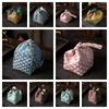 Breakage-proof Teacup Drawstring Cloth Pouch Print Embroidered Handbag Teaware Storage Bag  Purse