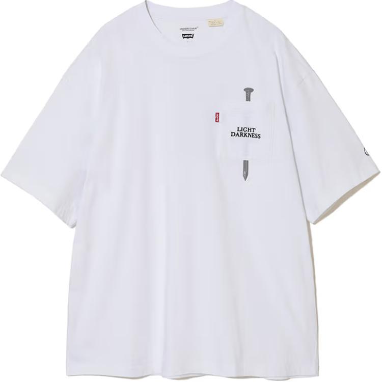 Levis Collaboration SS25 35th Anniversary Series Eye Pattern Letter Embroidery Logo Crew Neck Casual Short Sleeve T-Shirt Unisex T-Shirt 0023A0000