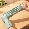 Kitchen Dishwashing Supplies Extended Waterproof Gloves, Anti-slip Grip Natural Latex Elbow Length Cleaning Accessories Protective Durable Gloves for