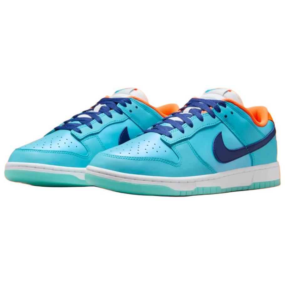 Nike Dunk Low SE Baltic Blue Total Orange Unisex Sneakers Deep-Royal-Blue White HQ1538-416
