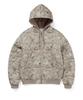 Thisisneverthat Quilted Hooded Jacket Beige