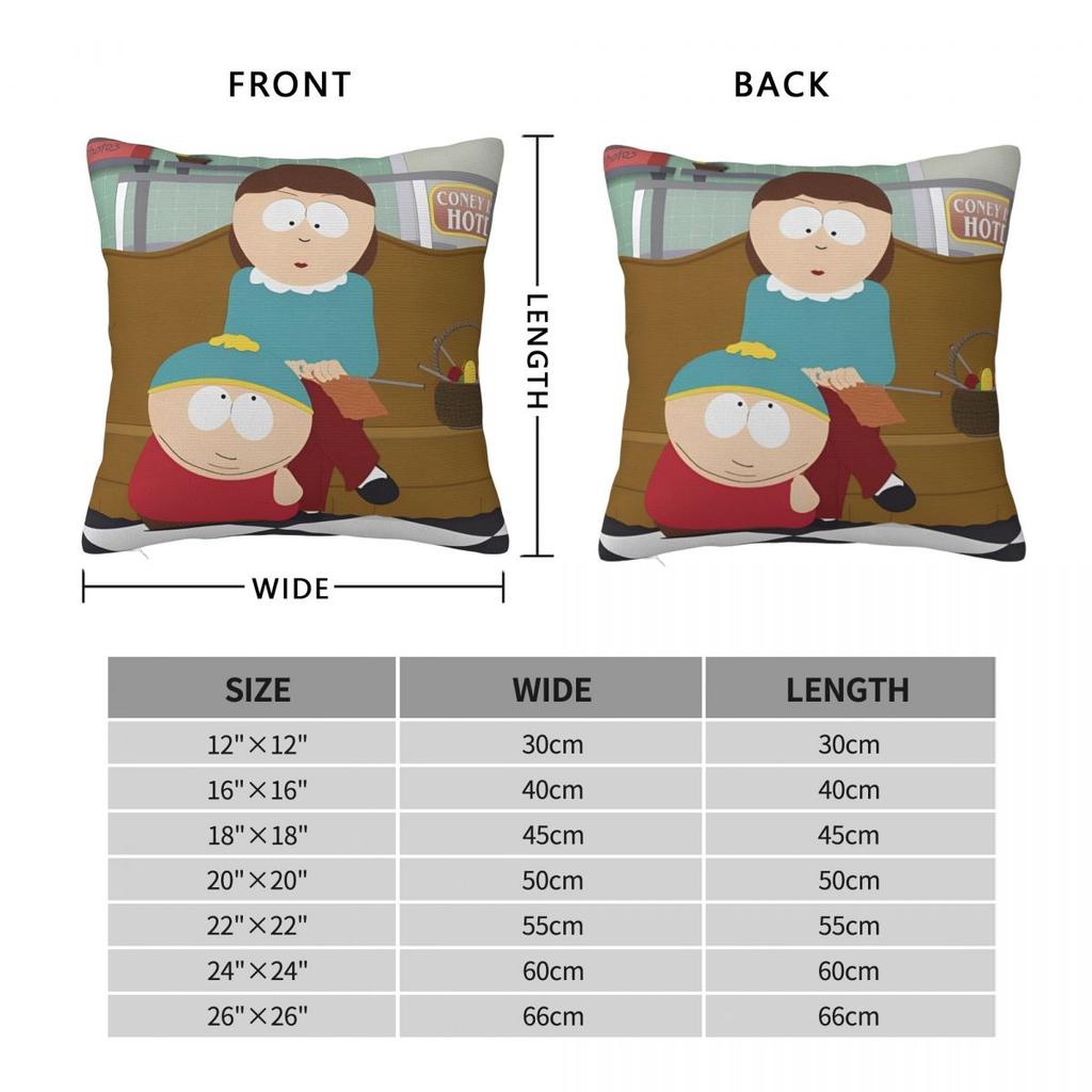 Southpark Tv Show Pillow Cover Merchandise Printing Cushion Cover Gift Throw Pillow Case Cover Home Multi Size