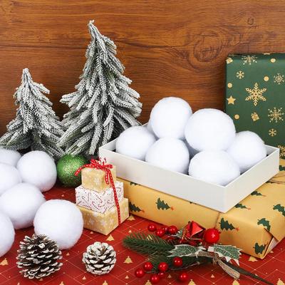 Schneespielzeugbälle für Kinder im Innenbereich, künstliche Schneeschlachtbälle, Kinderspielzeug, Schneeschlachtball-Set für den Innenbereich, weiche Schnee-Kunstbälle, Partyzubehör, Eltern-Kind