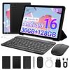 Android 16 Tablet, 10,1 Inch, 30 GB RAM + 128 GB ROM, Met Toetsenbord, Muis En Stylus