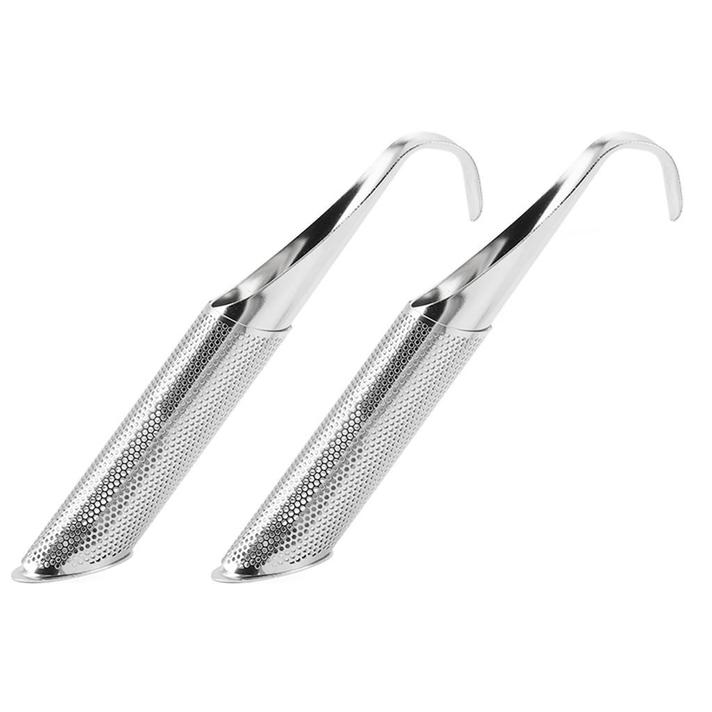 2 Pcs Stainless Steel Tea Diffuser Rust Resistant Hangable Reusable Portable Loose Tea Infuser