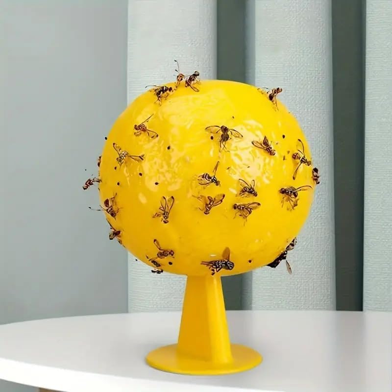 4pieces Sticky Insects Trap Ball Easy To And Clean For Fruit Fly Fruit Fly Hoverfly Fruit Fly Traps