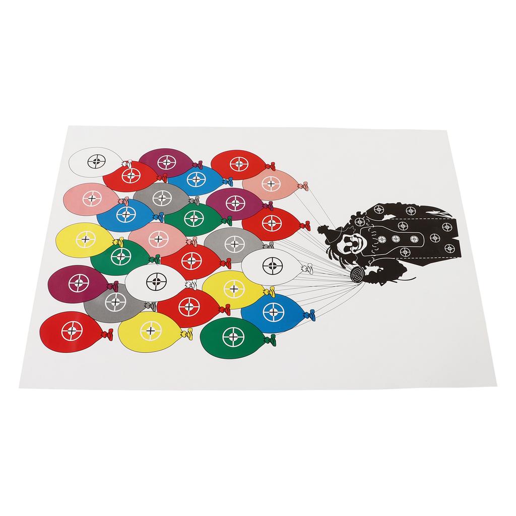 10Pcs Shooting Targets Paper Archery Paper Targets Bow Arrow Hunting Shoot Accessories 45x32cm Clown Balloon