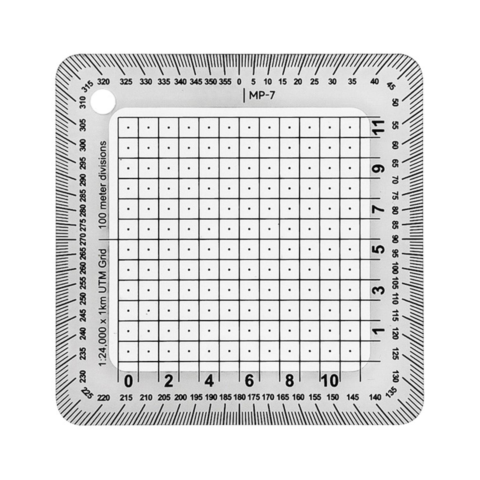 

6 Военные транспортиры 1:Карта масштаба 25000 координат с четким масштабом, гибкая карта MP-1, внешние границы масштаба 0–6400 миль C