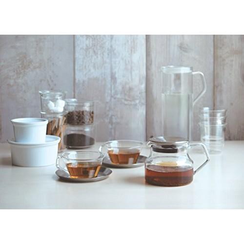 KINTO CAST Tea Cup 220ml Heat Resistant Glass Black Tea Microwave/Dishwasher Safe 8437