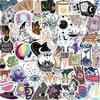 50 Cartoon Witch Doodle Stickers Decorate Suitcase Pen Guitar Notebook Waterproof Explosive